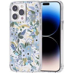 Rifle Paper Co. Magsafe iPhone 14 Pro Max Case Garden Party Blue Floral Magnets